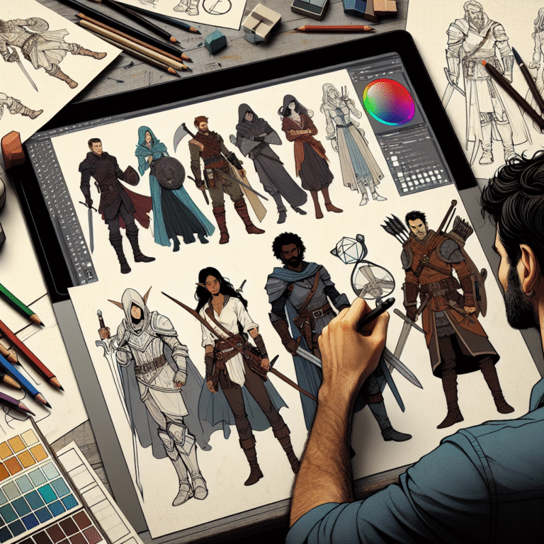 how to create digital characters for games