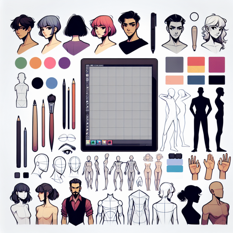beginner digital character design tips for aspiring artists