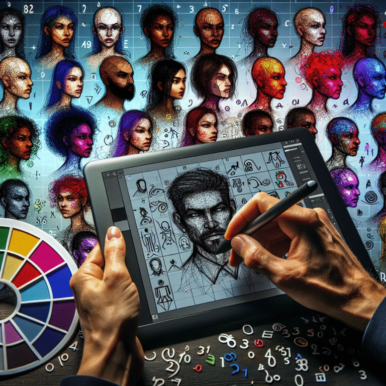 designing unique characters digitally