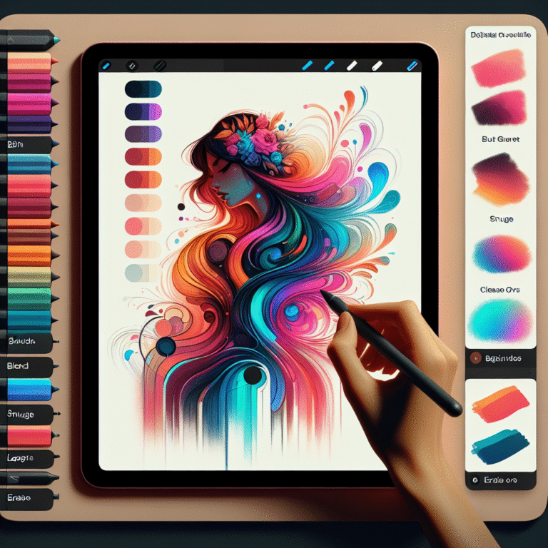 easy digital art techniques for Procreate beginners