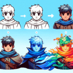 designing digital characters with layers