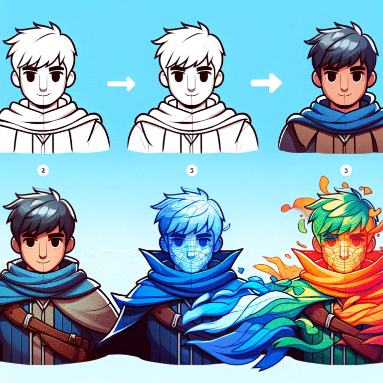 designing digital characters with layers