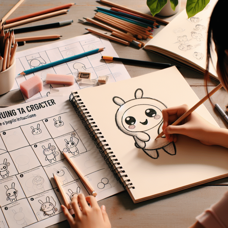 easy character drawing tutorials for beginners