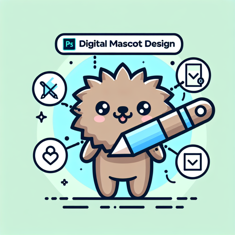 easy digital mascot design for beginners