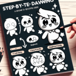 step-by-step cute character drawing guide for fun designs