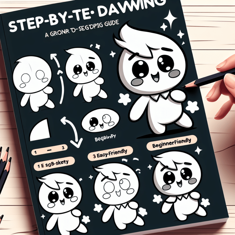 step-by-step cute character drawing guide for fun designs