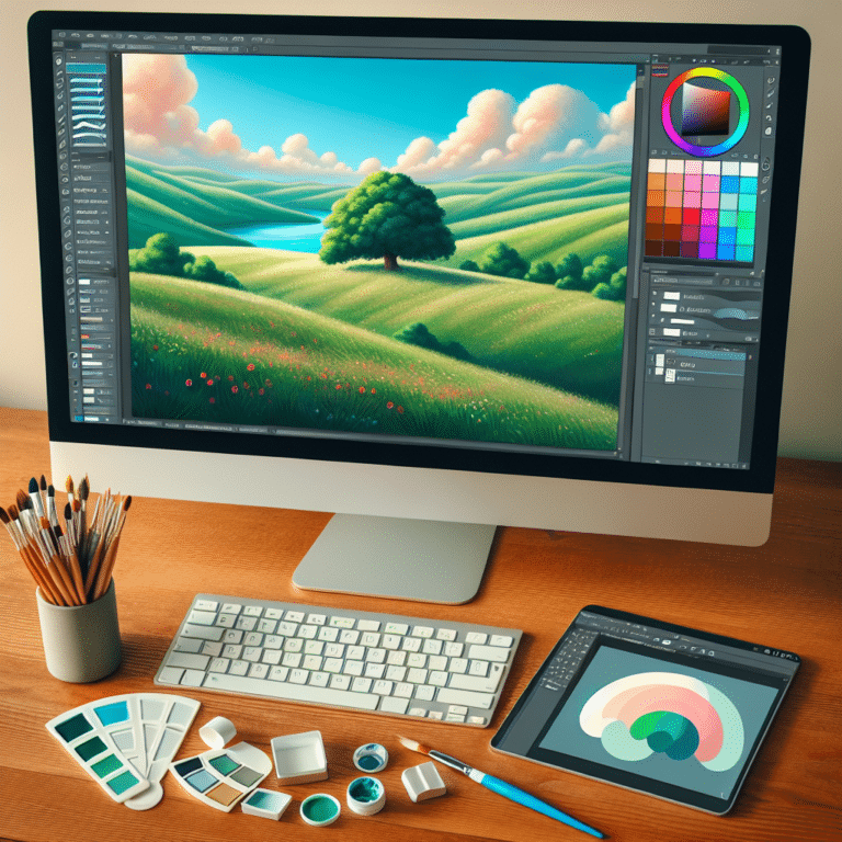 beginner tutorials for creating stunning digital landscapes in Photoshop